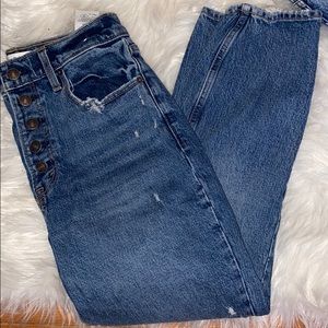 Abercrombie high rise mom jeans